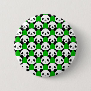 Badge Rond 5 Cm Motif de l'ours Kawaii Panda