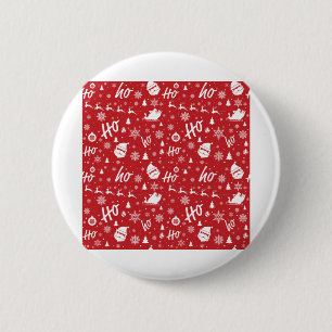 Badge Rond 5 Cm Motif de Noël