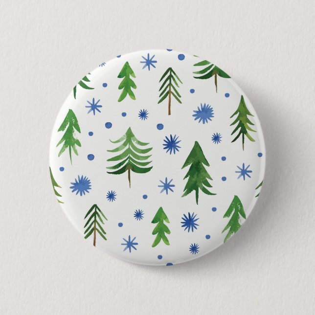 Badge Rond 5 Cm Motif de Noël (Devant)