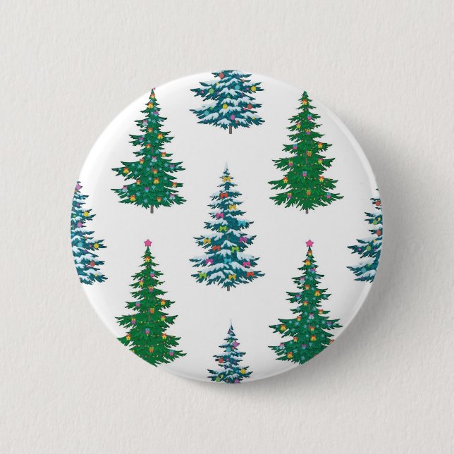 Badge Rond 5 Cm Motif de Noël (Devant)