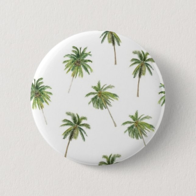 Badge Rond 5 Cm Motif de palmier (Devant)