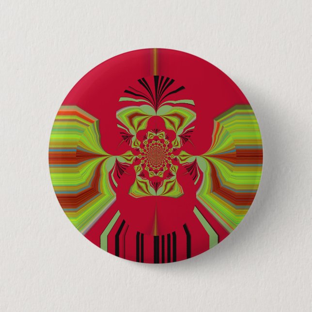 Badge Rond 5 Cm Motif de Red Hakuna Matata (Devant)