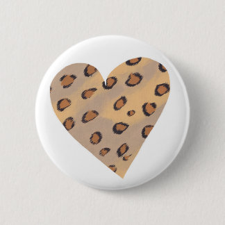 Badge Rond 5 Cm Motif de taches léopard dans un bouton en forme de
