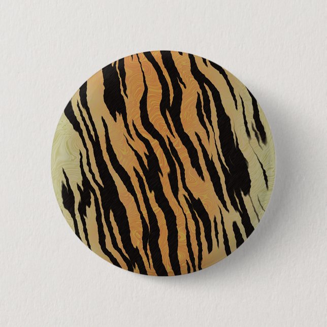 Badge Rond 5 Cm Motif de tigre (Devant)
