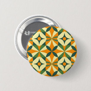 Badge Rond 5 Cm Motif décoratif rétro sans couture