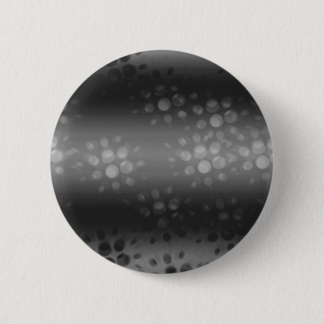 Badge Rond 5 Cm Motif des éclats pointus - Noir, Gris, Blanc (Devant)