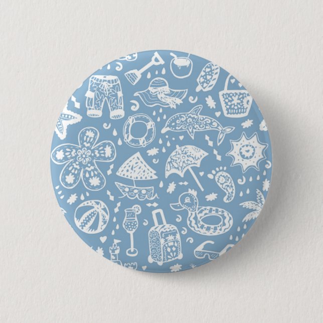 Badge Rond 5 Cm Motif d'été (Devant)