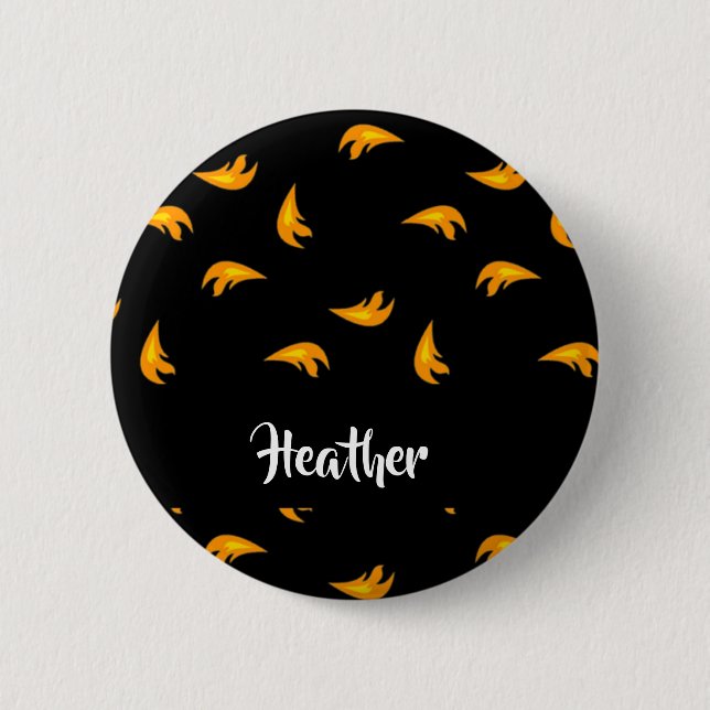 Badge Rond 5 Cm Motif d'étincelles (Devant)