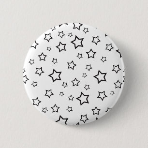 Badge Rond 5 Cm Motif d'étoiles