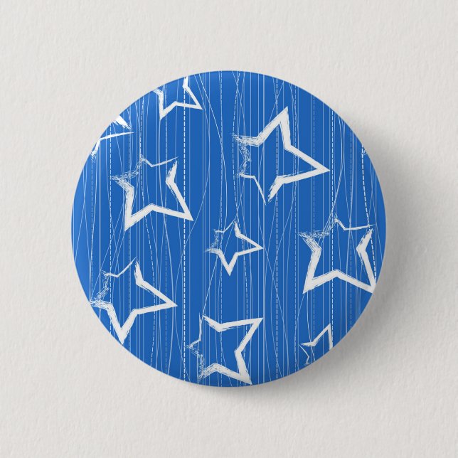 Badge Rond 5 Cm Motif d'étoiles (Devant)