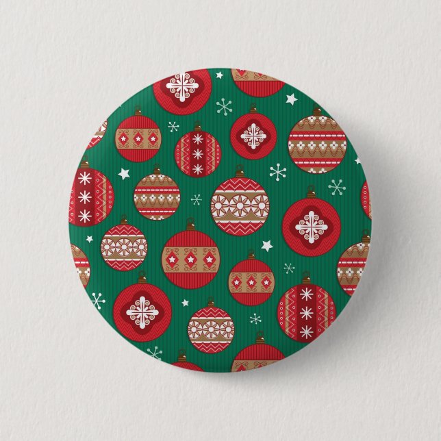 Badge Rond 5 Cm Motif d'ornement (Devant)