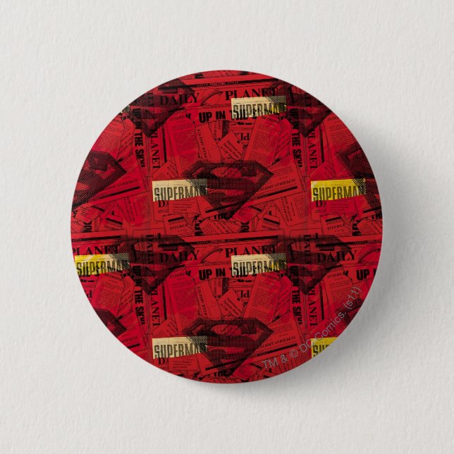 Badge Rond 5 Cm Motif du Bouclier rouge (Devant)