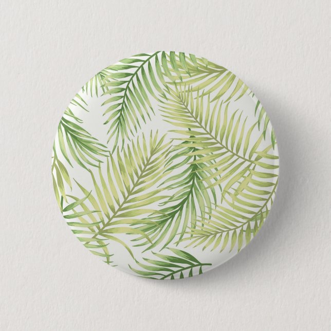 Badge Rond 5 Cm motif feuille (Devant)