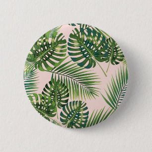 Badge Rond 5 Cm motif feuille