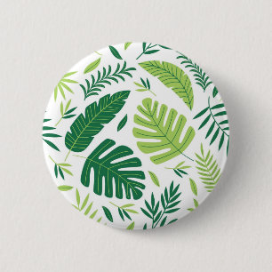 Badge Rond 5 Cm motif feuille