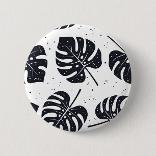 Badge Rond 5 Cm motif feuille