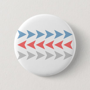 Badge Rond 5 Cm Motif Flèche