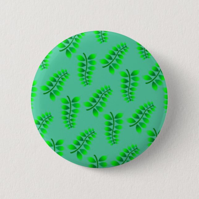 Badge Rond 5 Cm Motif Foliage éponyme (Devant)