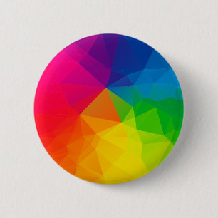 Badge Rond 5 Cm Motif géométrique abstrait 1