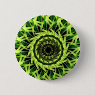 Badge Rond 5 Cm Motif Géométrique Abstrait Tourbillon Hypnotique V