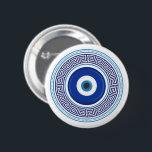 Badge Rond 5 Cm Motif grec mal oeil Nazar<br><div class="desc">Voir mon magasin pour plus de produits de Grèce.</div>