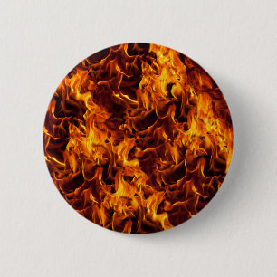 Badge Rond 5 Cm Motif incendie et flamme
