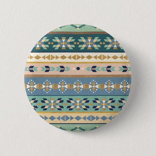Badge Rond 5 Cm Motif indien extérieur d'étape | de Geo (Devant)