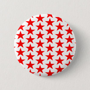 Badge Rond 5 Cm Motif Little Red Stars