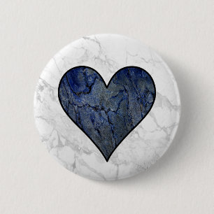 Badge Rond 5 Cm Motif marbré en pierre bleue
