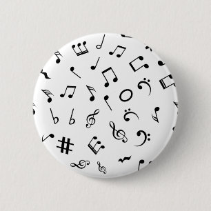 Badge Rond 5 Cm Motif musical