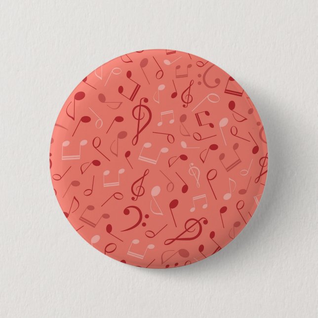 Badge Rond 5 Cm Motif musical (Devant)