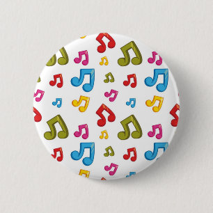 Badge Rond 5 Cm Motif musical