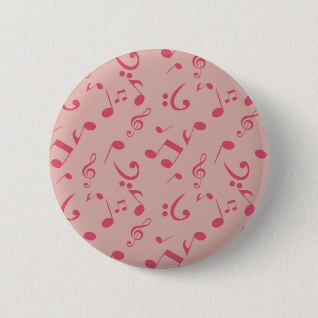 Badge Rond 5 Cm Motif musical (Devant)
