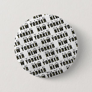 Badge Rond 5 Cm Motif natif du New Yorker