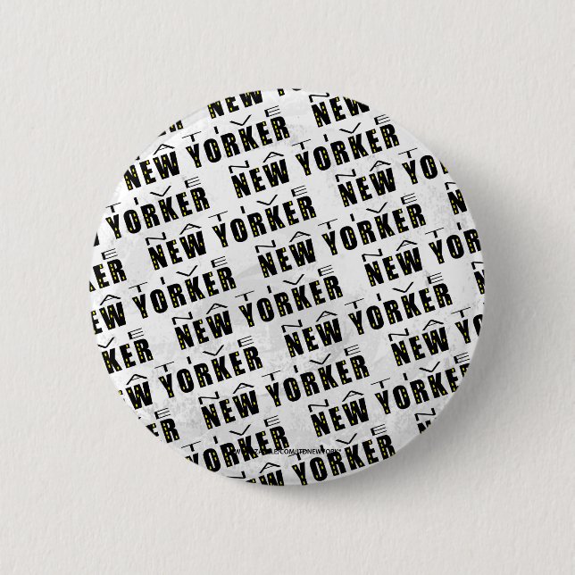Badge Rond 5 Cm Motif natif du New Yorker (Devant)