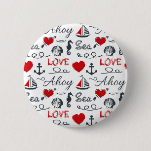 Badge Rond 5 Cm Motif nautique sans voile