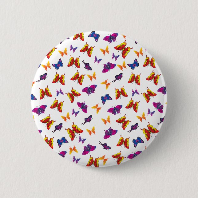 Badge Rond 5 Cm Motif papillon (Devant)