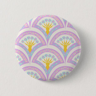 Badge Rond 5 Cm Motif Pastel en Coquille