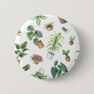 Badge Rond 5 Cm motif plante