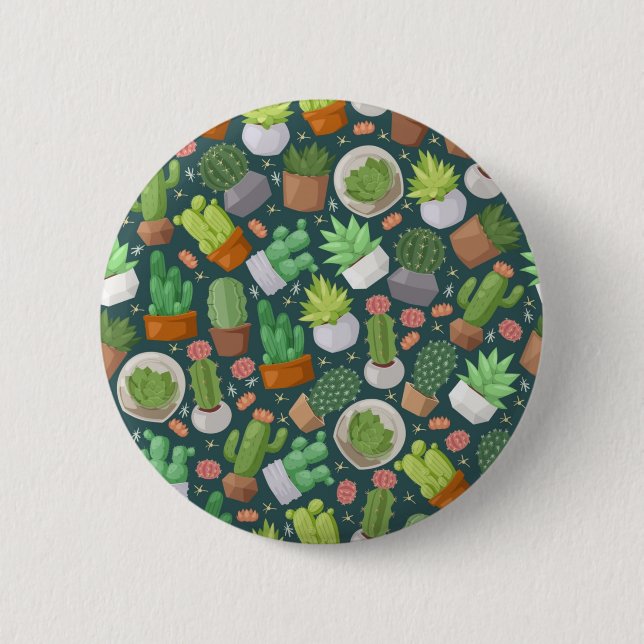 Badge Rond 5 Cm motif plante (Devant)
