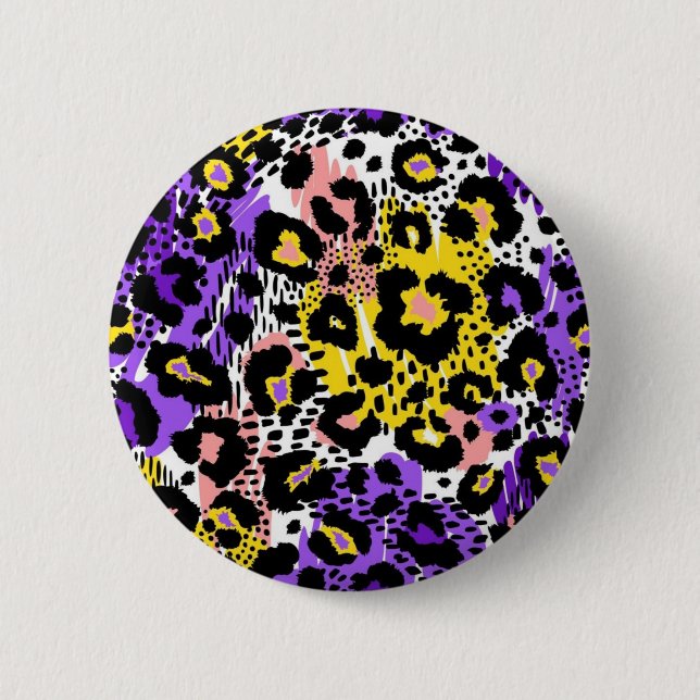 Badge Rond 5 Cm motif poster de animal (Devant)