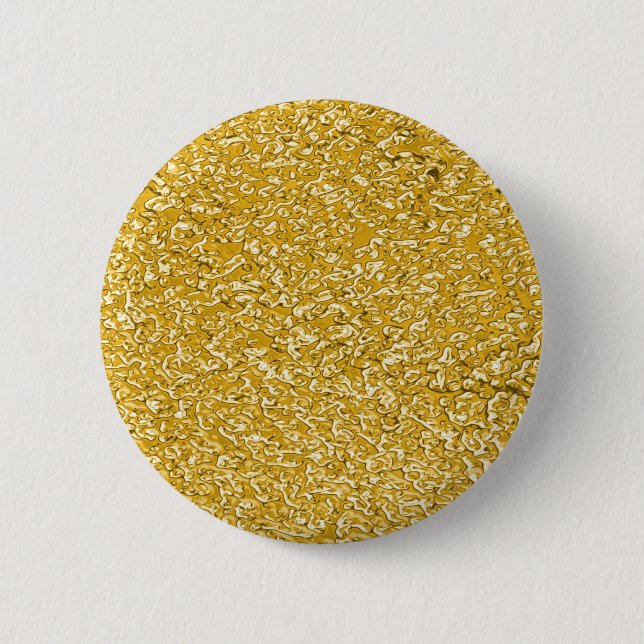 Badge Rond 5 Cm Motif PURE GOLD Splatter + votre texte (Devant)