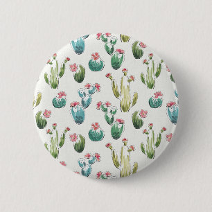 Badge Rond 5 Cm Motif rose d'étape de fleur de désert