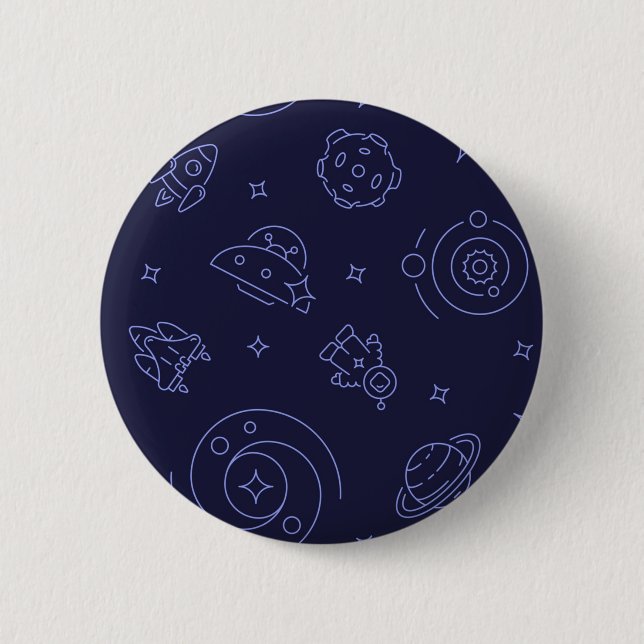 Badge Rond 5 Cm Motif spatial (Devant)