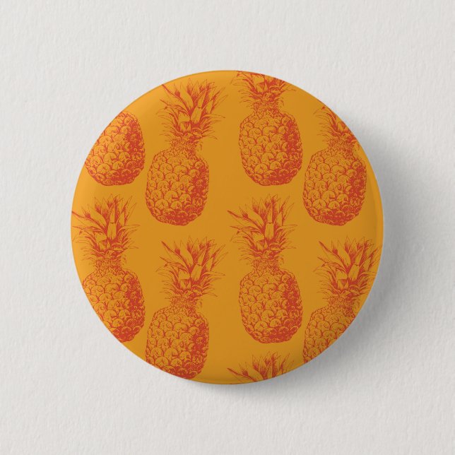 Badge Rond 5 Cm Motif transparent avec ananas (Devant)