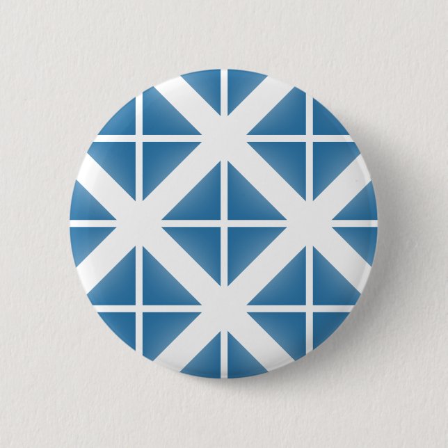 Badge Rond 5 Cm Motif triangle bleu tendance (Devant)