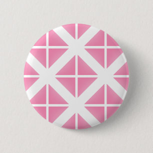 Badge Rond 5 Cm Motif triangle rose tendance