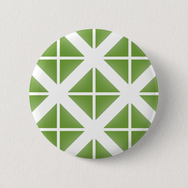 Badge Rond 5 Cm Motif triangle vert tendance (Devant)