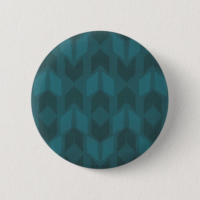 Badge Rond 5 Cm Motif turquoise de Geo d'obscurité extérieure (Devant)