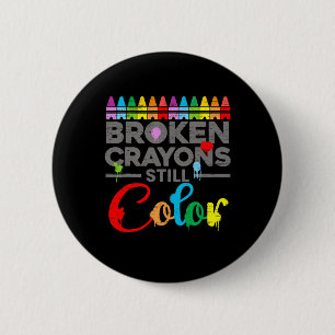 Badge Rond 5 Cm Motivation De La Santé Mentale Dire Crayons Crayon